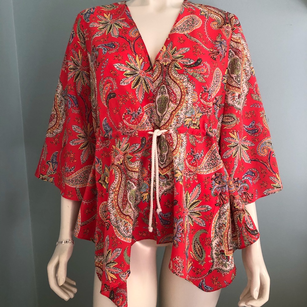 Zara multi colour blouse.